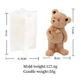 3D Cute Bear Silicone Candle Mold