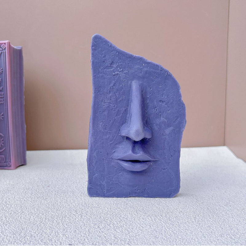 Abstract Facial Candle Mold