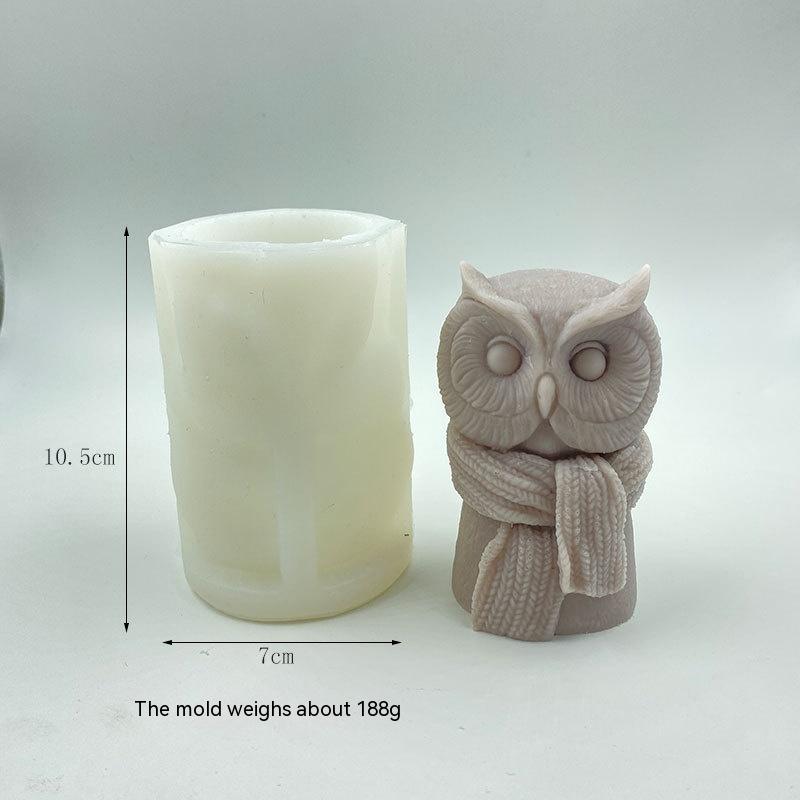 Craft Adorable Owl Candles with Our Cute Scarf Owl Silicone Mold