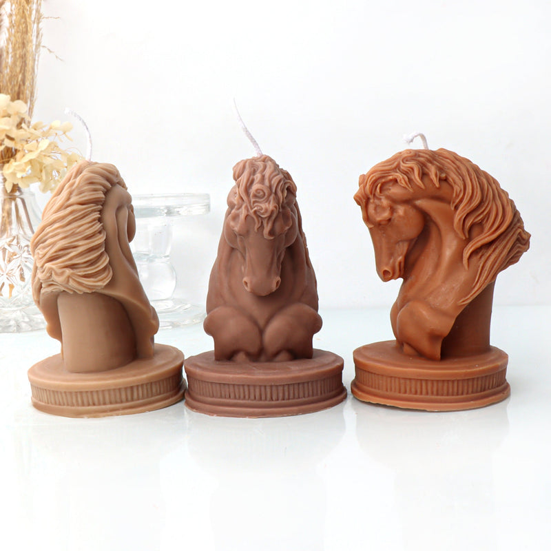 Horse Head Statue Silicone Candle Mold