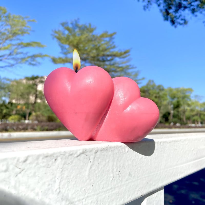 3D Double Linked Hearts Candle Mold - Buy Now!