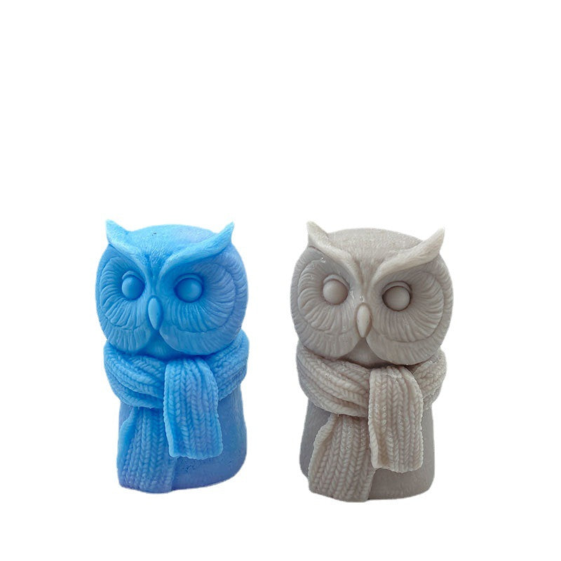 Craft Adorable Owl Candles with Our Cute Scarf Owl Silicone Mold