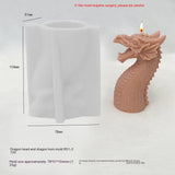 3D Dragon Silicone Candle Mold