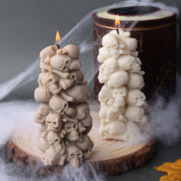 Skull Tower Candle Mold 