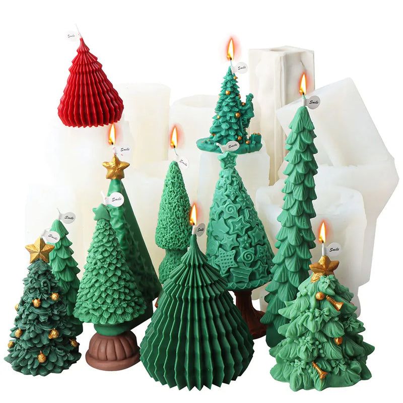 New Christmas Tree Candle Molds